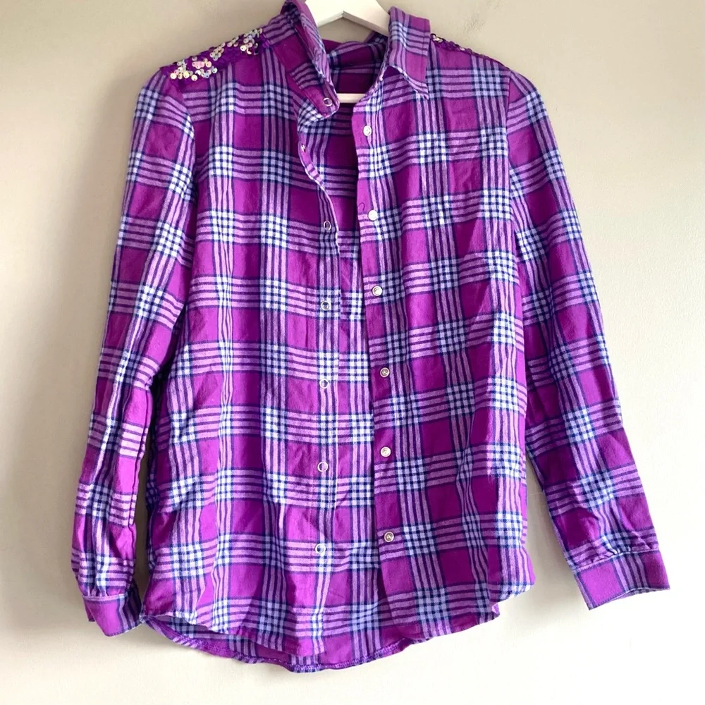Weissman dance costume snap yo fingers hip hop purple plaid black unitard large